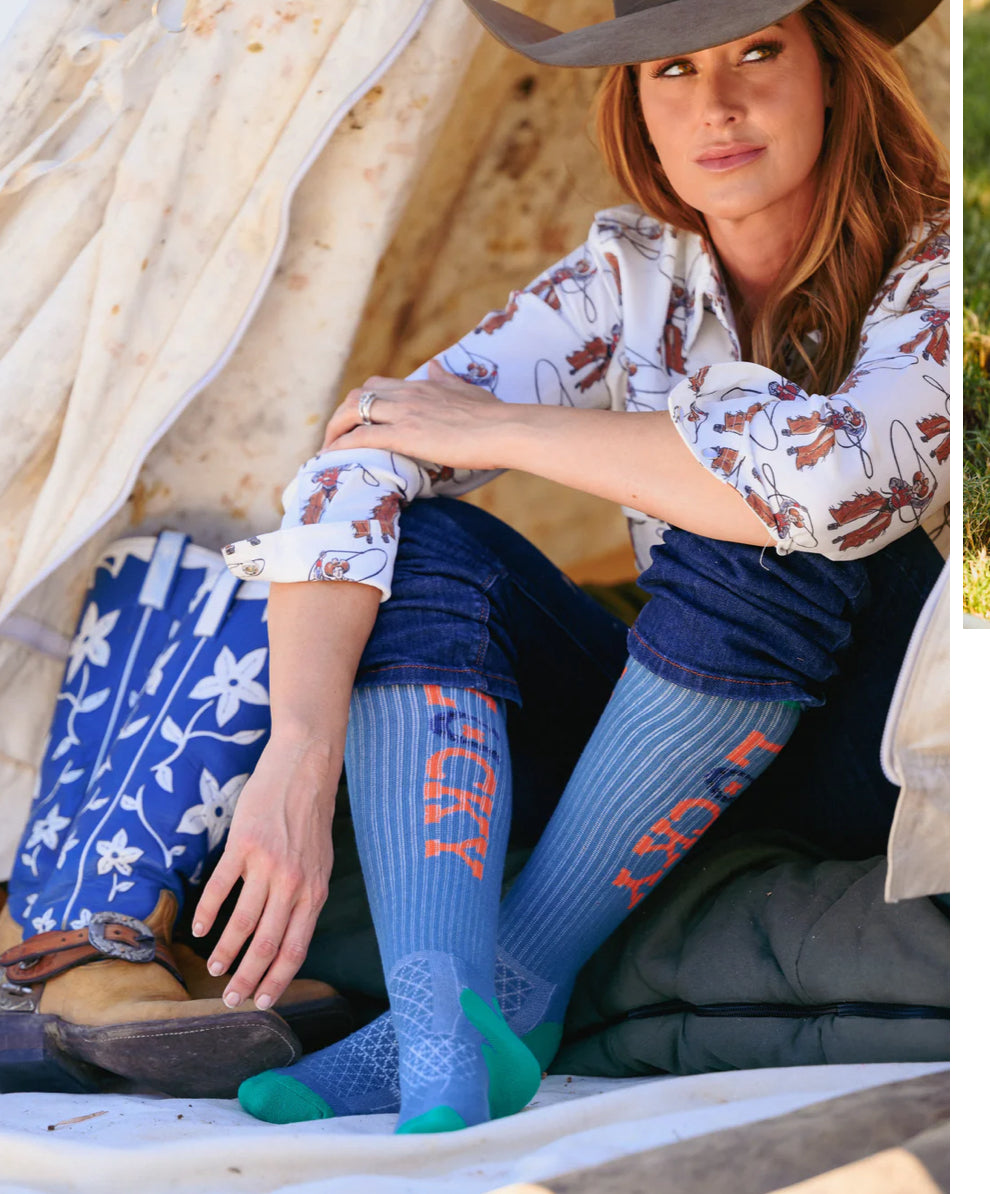 Lucky Chuck Socks- Denim