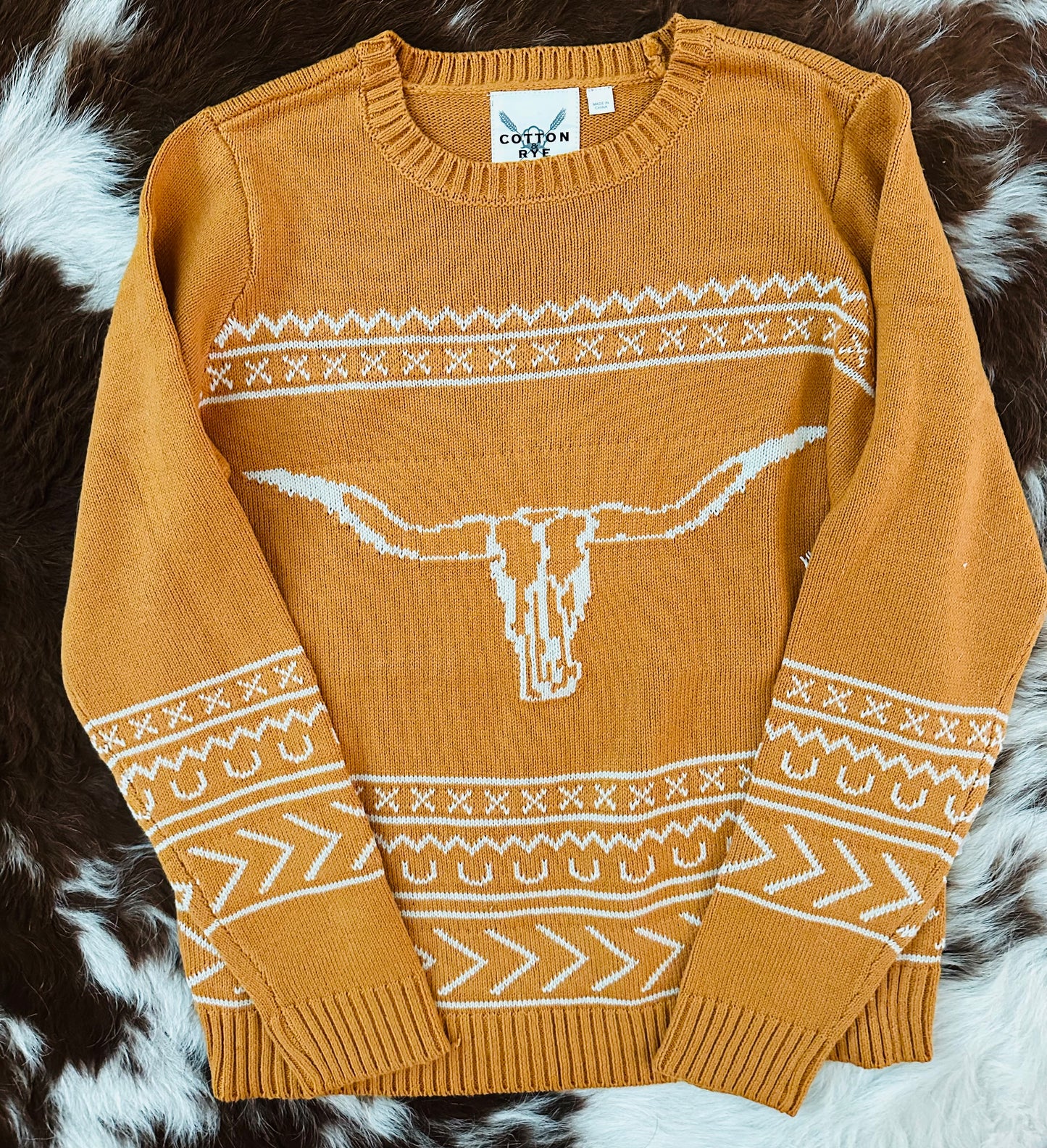 Longhorn Sweater in Marigold