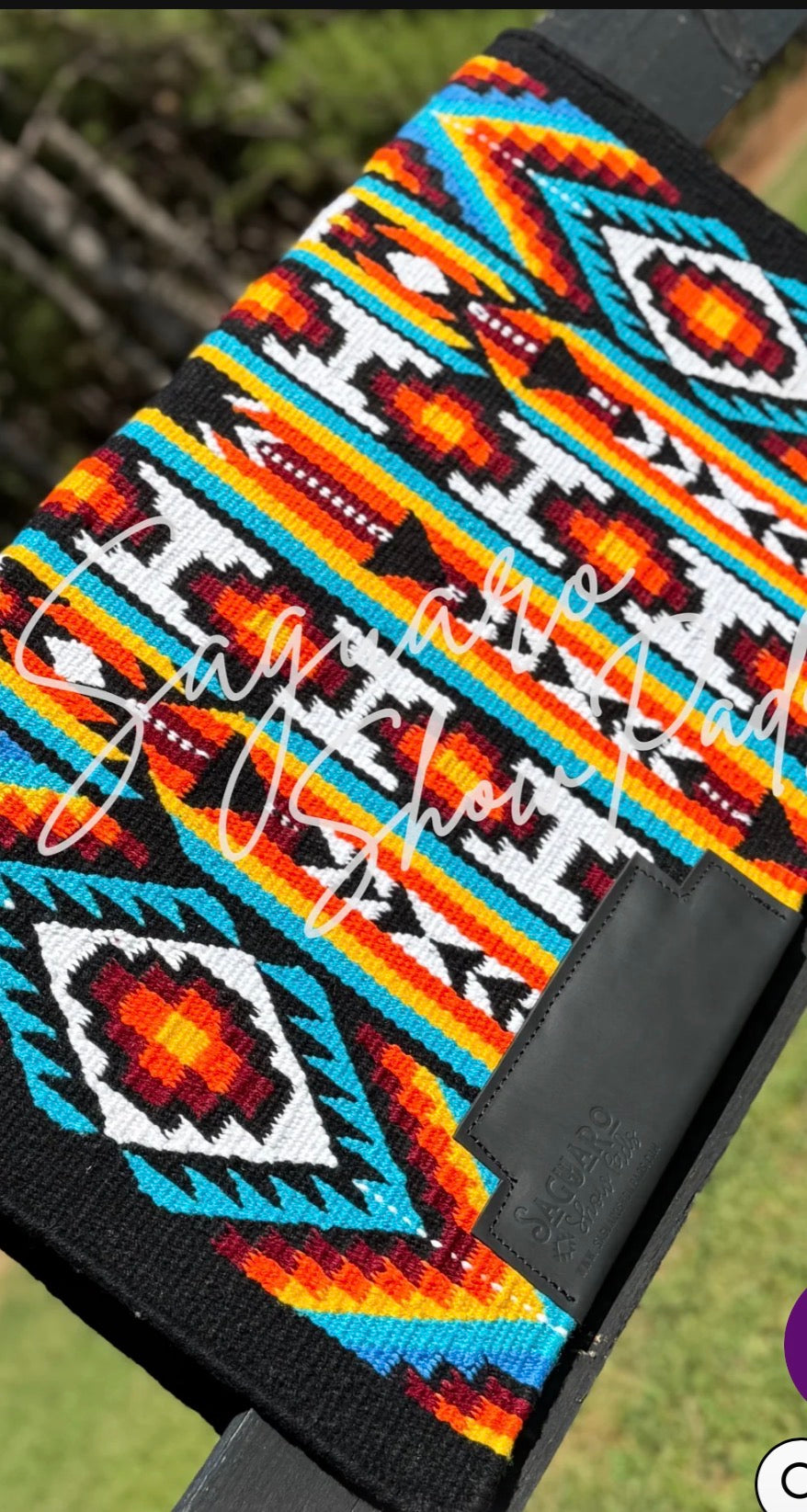 Ranch Pad-Black/Red/Turq/Yellow 34x40