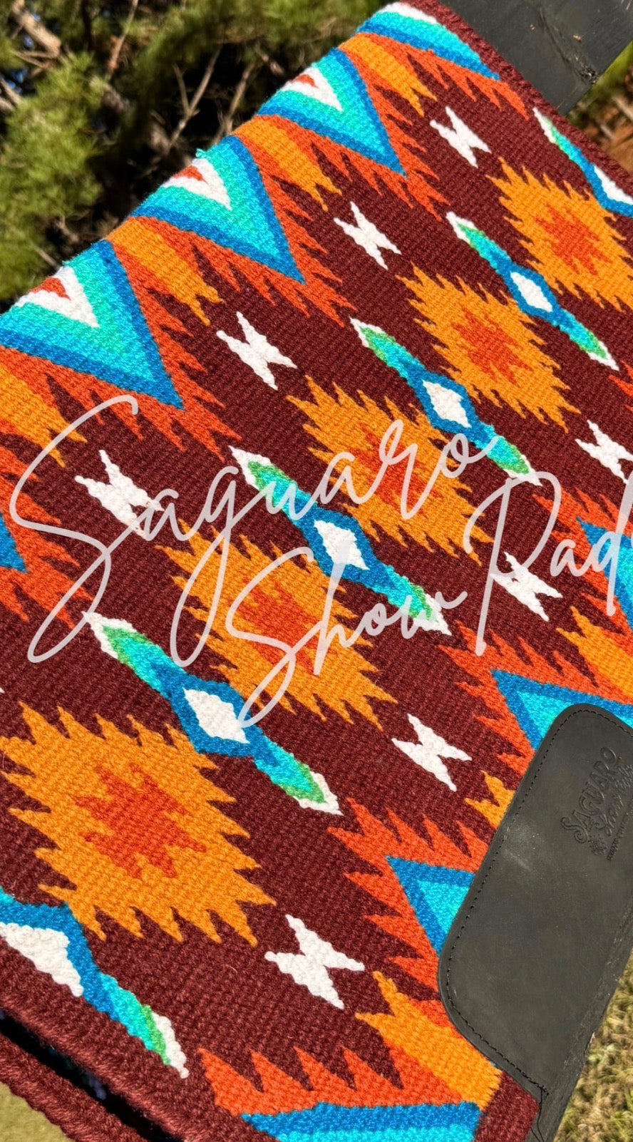 Ranch Pad-Turquoise/Copper/Brown 34x40