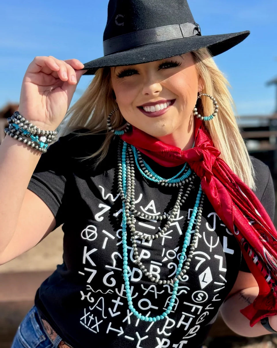 Branded Tee in black