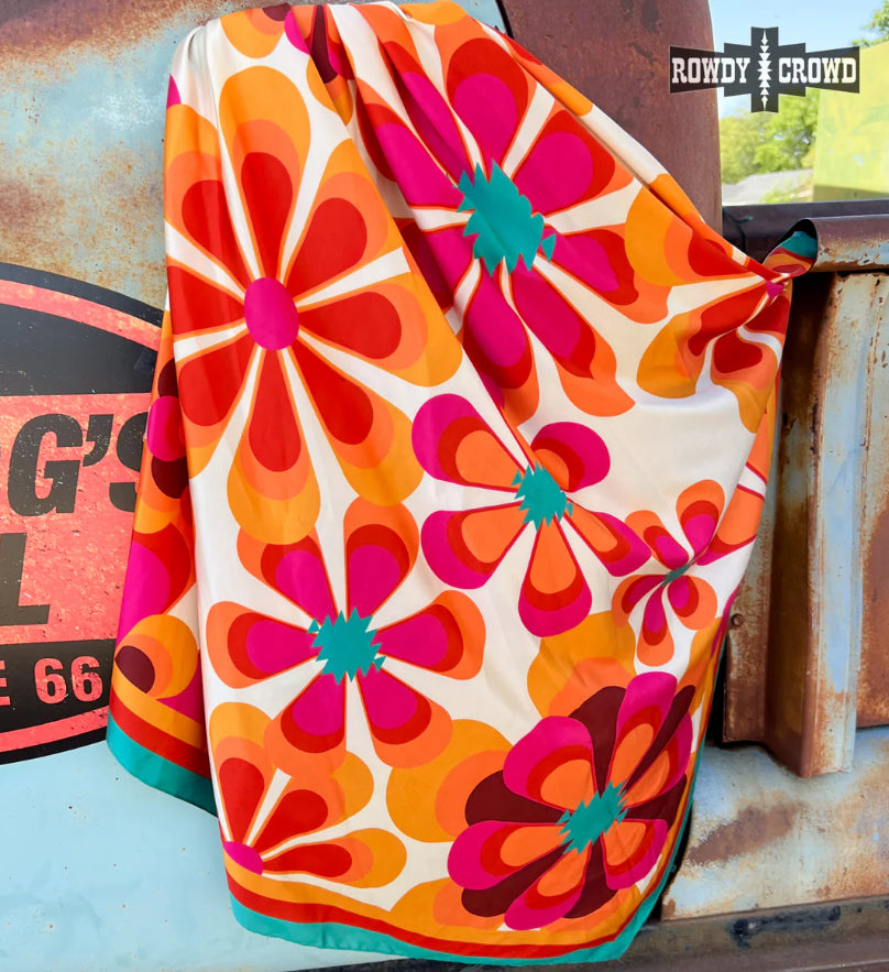 Funky Floral Wildrag 36x36