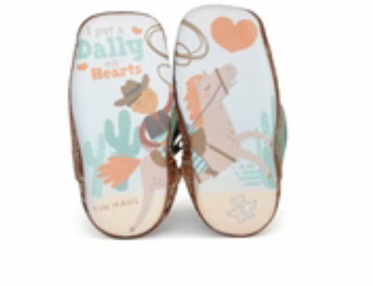 Cowbabies Boots by Tin Haul-Infant Boys "Stiches" w/Cowboy Sole