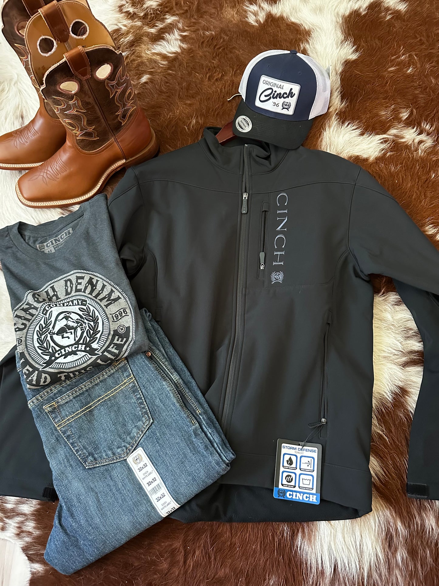 Men’s Cinch Bonded Jacket-Black