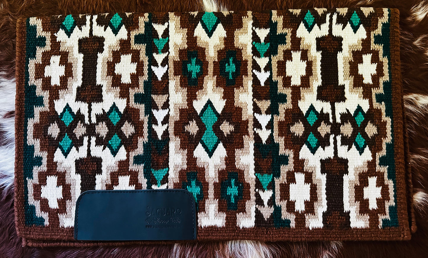 Ranch Pad-Chocolate/Cream/Green 34x40