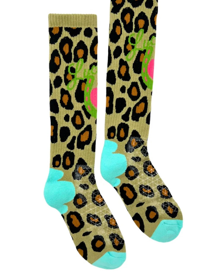 Lucky Chuck Socks-Lucky Leopard