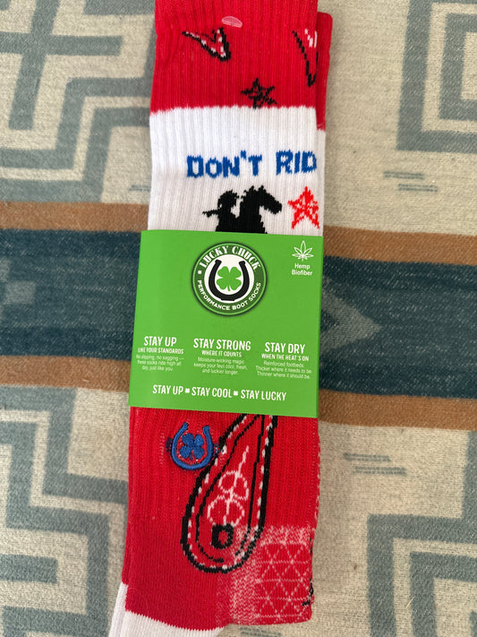 Lucky Chuck Socks-Don't Ride In Fear