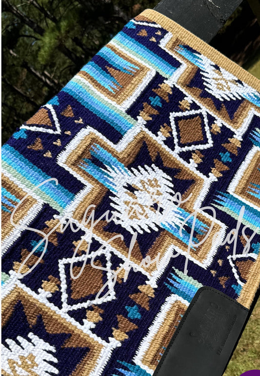 Ranch Pad-Navy/Raw Umber/Sand/Blue