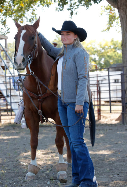 Ladies Cinch Bonded/Conceal Carry Jacket in Charcoal
