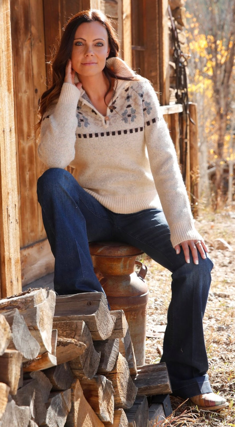 *Clearance* Ladies Floral Sweater Pullover