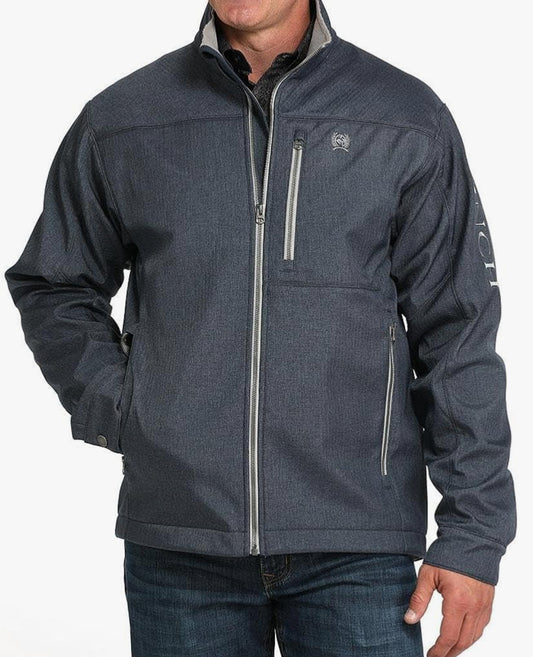 Cinch Mens Conceal Carry Bonded Jacket in Navy/Silver