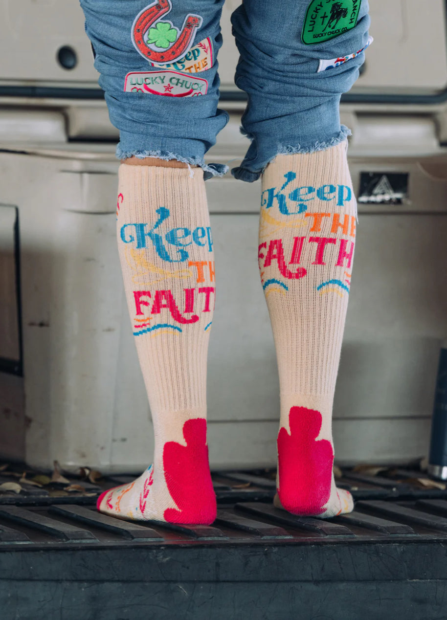 Lucky Chuck Socks-Keep The Faith