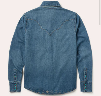 Stetson Ladies Heavy Denim Western Shirt