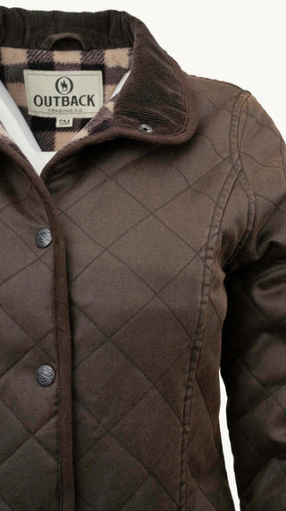 Outback Ladies Canyonland Barn Jacket in Brown