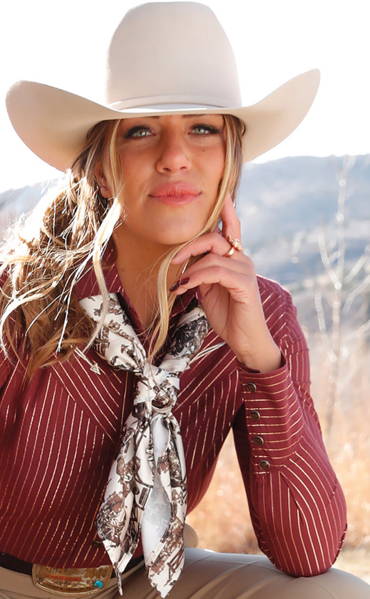 Cowboy Wildrag in Cream/Brown