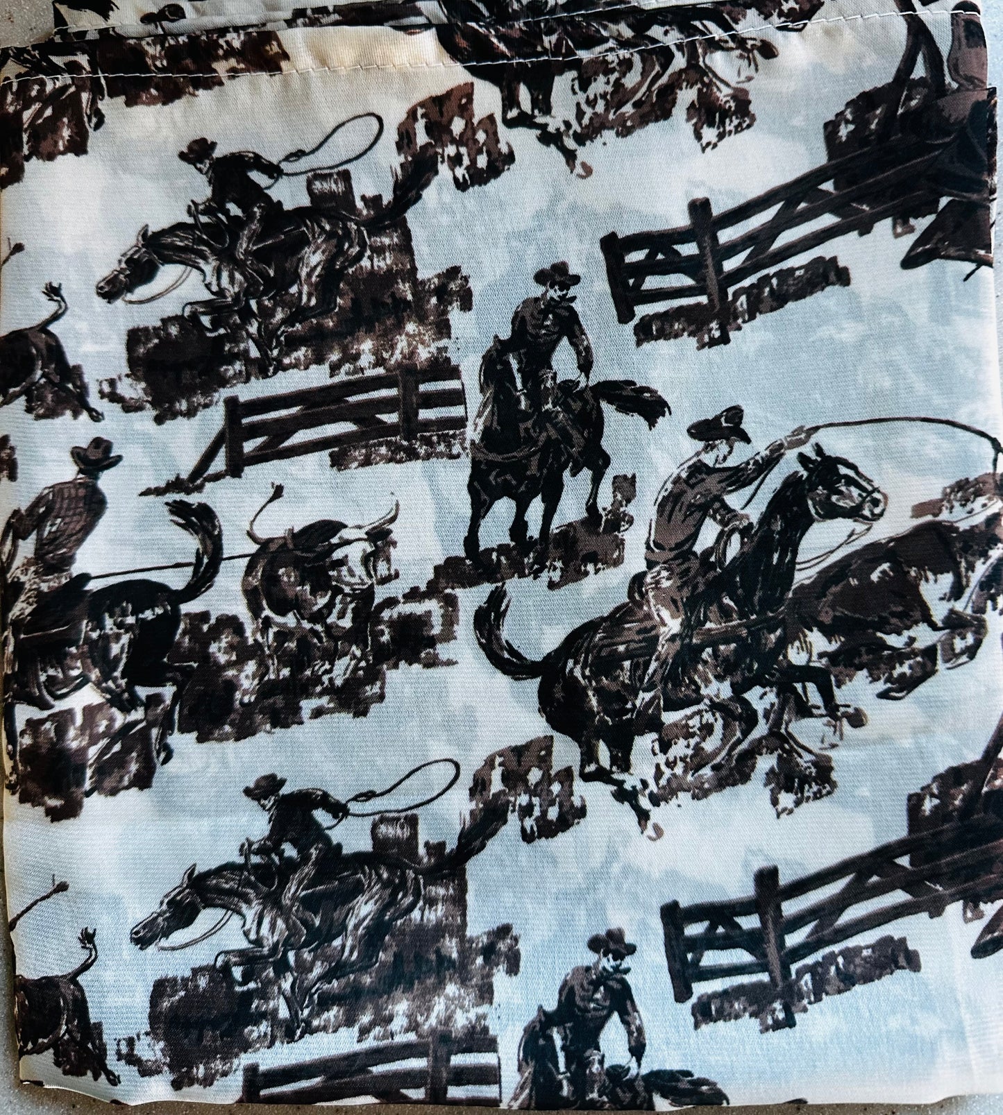 Cowboy Wildrag in Cream/Brown