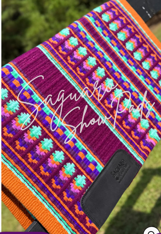 Show Pad-Saguaro-Tangerine, Wine, Purple #6509