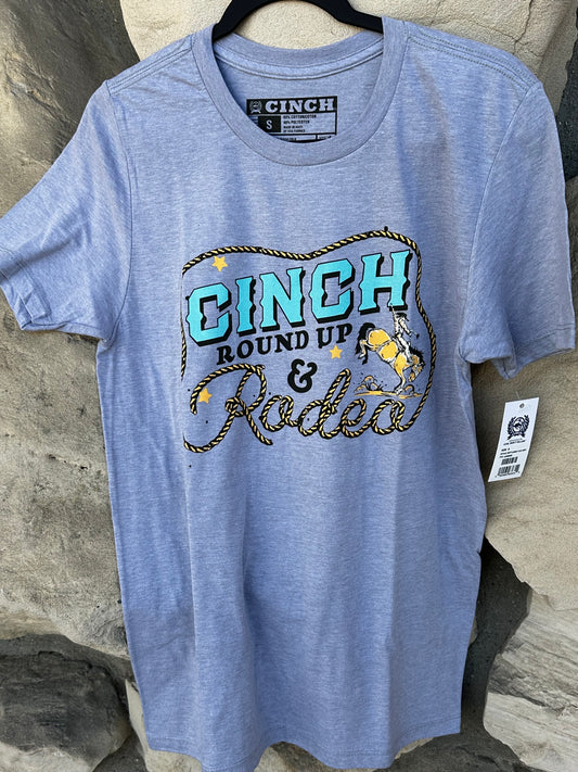Cinch Mens “RoundUp & Rodeo” Gray T-Shirt (Copy)