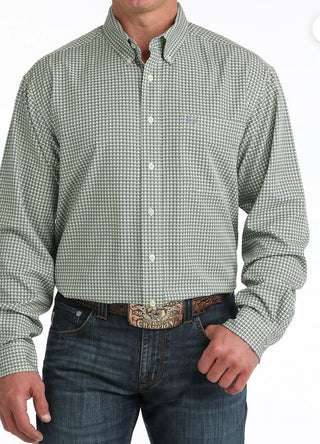 Men's Cinch Arenaflex Shirt-Spring Green
