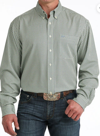 Men's Cinch Arenaflex Shirt-Spring Green