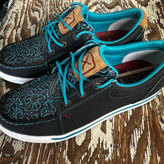Twisted X Ladies Kicks-Tooled Turquoise