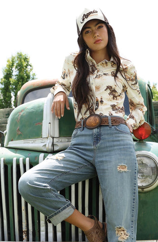 Cruel Denim Old West ButtonUp Western Shirt