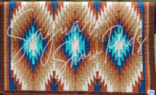 Saguaro Ranch Pad-Rust/Camel/Tan/Blue 34x40