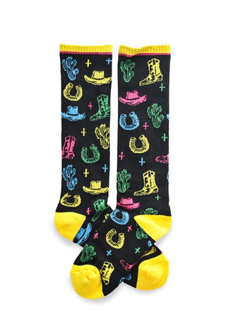 Lucky Chuck Socks-Neon Wrangler