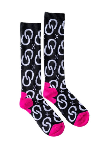 Lucky Chuck Socks-High Maintenance Cowgirl (Black)