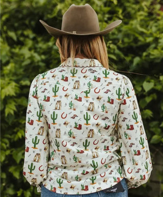 Lucky & Blessed "Rancher Chick" Snap Shirt