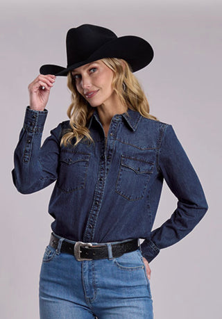 Stetson Snap Western Denim Shirt