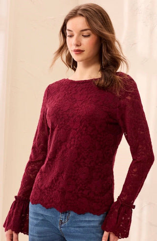 Tribal "Wear 2 Ways" Fancy Lace Top