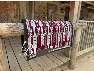 Bentley Show Pad 34x40, Burgundy Arrows