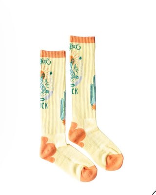 Lucky Chuck Socks-Desert Spirit Cowgirl