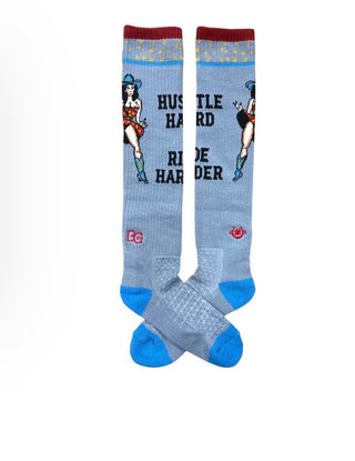 Lucky Chuck Socks-Hustle Hard