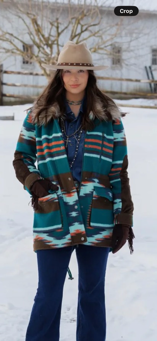 Brynn Jacket by Tasha Polizzi in Teal
