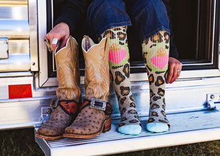 Lucky Chuck Socks-Leopard Diva