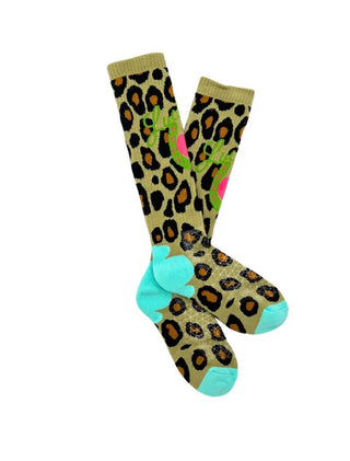 Lucky Chuck Socks-Leopard Diva