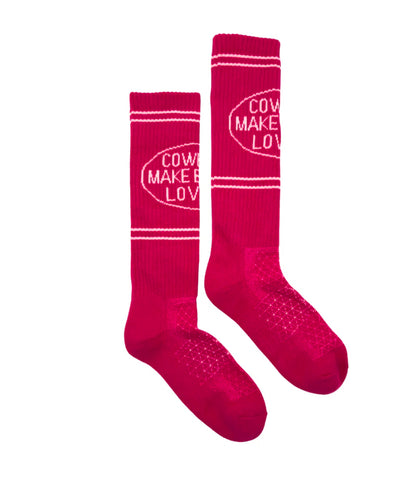 Lucky Chuck Socks-Cowboys Lovers Pink