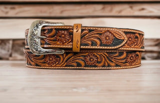 Tooled Floral Belt XIBN-2