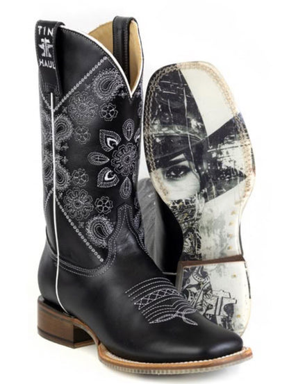 Tin Haul Ladies Boot-Midnight Paisley