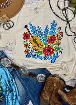 Bluebonnet Howdy Tee