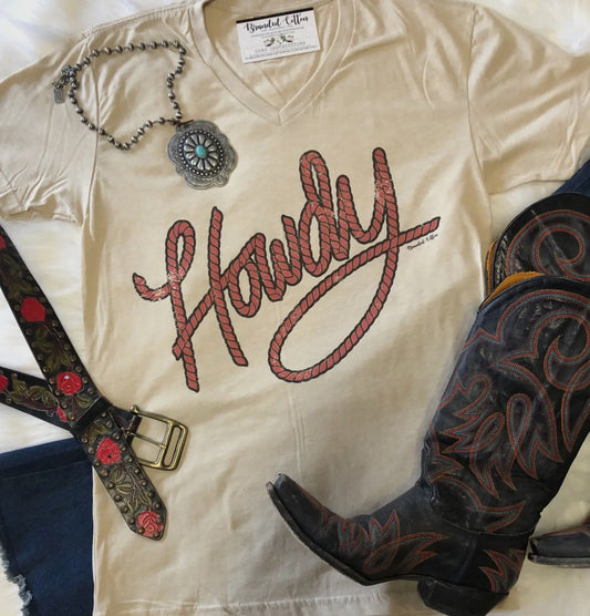 Howdy Tee-V Neck