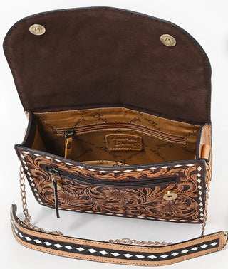Purse-Handtooled Floral/Buckstiched ADBGA822