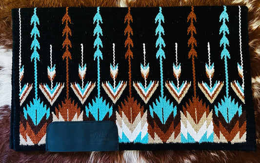 Ranch Pad-Black/Aqua/Tan 34x40