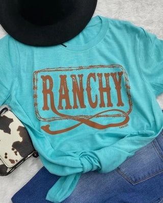 Ranchy Tee-turquoise