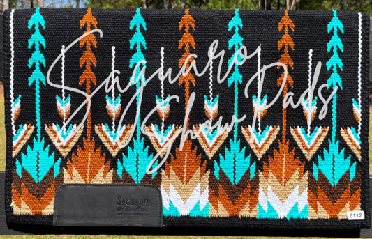Ranch Pad-Black/Aqua/Rust/Tan 34x40