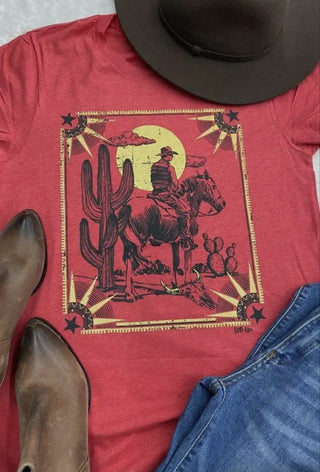 Cowboy Sun Western Tee