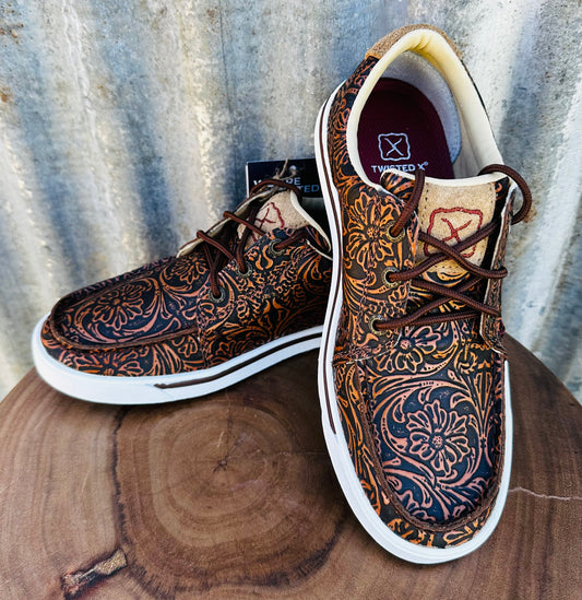 Twisted X Ladies Kicks-FullyTooled Brown