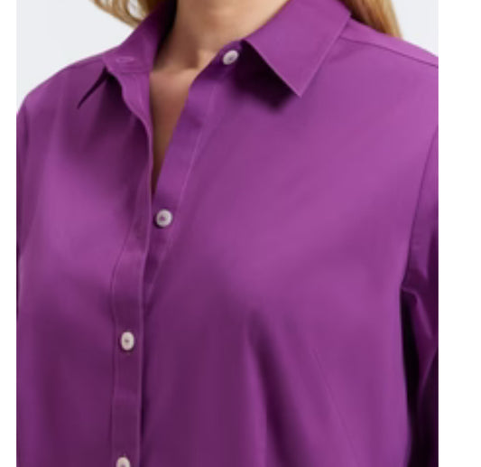 Foxcroft June Shirt in Fig